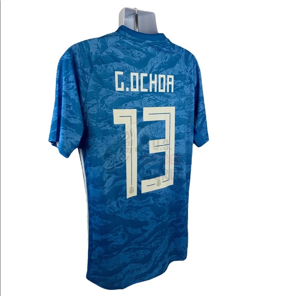 Guillermo Ochoa #1 Mexico Goalie Mens Soccer Jersey World Cup - Picture 7 of 15